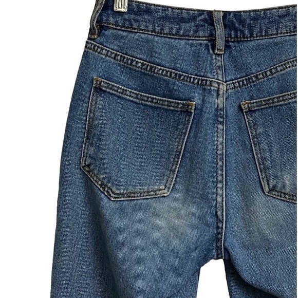 PacSun Distressed Mom Jeans Women's Size 24 Blue Ripped High Waist Grunge Y2K - Picture 9 of 15